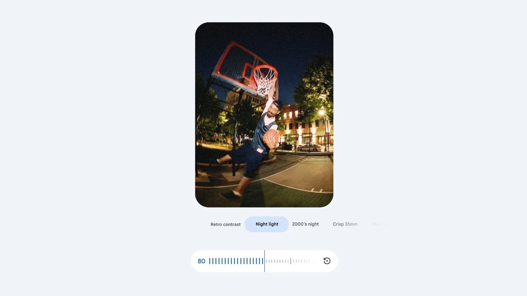 Users can edit how much of an influence Google Photos' 'Moods' has over their pictures, mixing themes for unique results.