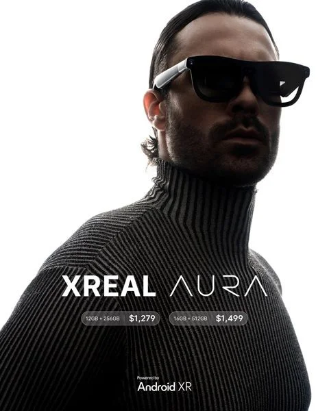 Xreal revealed its official pricing for the Aura smart glasses, stating it starts at $1,279.