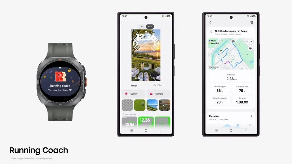 Expanded training levels for the Running Coach and the integration with Strava for route imports.